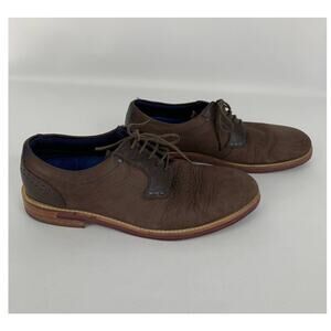 Ted Baker Deekun Plain Toe Derby Dress Shoe Mens Size 8 Brown